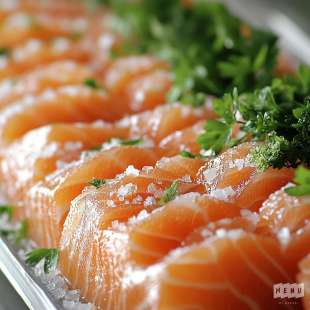 Saumon Gravlax à la Vodka et Coriandre (Préparation 1 Kg)