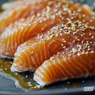 Saumon Gravlax au Miso et Sésame