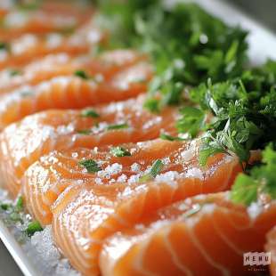 Saumon Gravlax à la Vodka et Coriandre