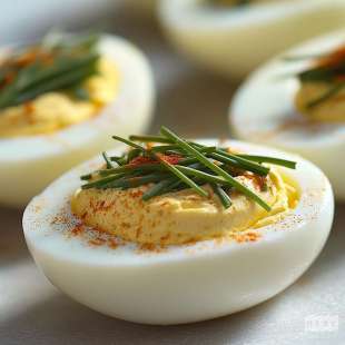 Oeuf Dur Farci aux Herbes