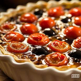 Pissaladière aux Tomates Cerises