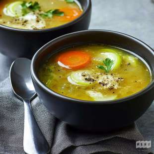 Consommé de Volaille aux Légumes