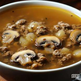 Consommé de Boeuf aux Champignons