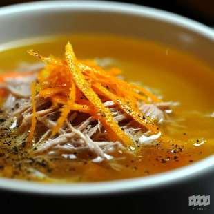 Consommé de Canard à L’Orange