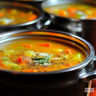 Consommé de Légumes D’Hiver et Curry