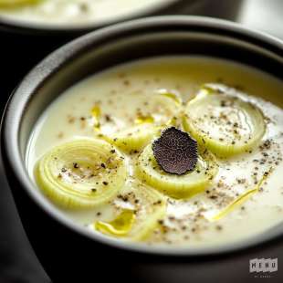 Potage de Poireaux et Truffes
