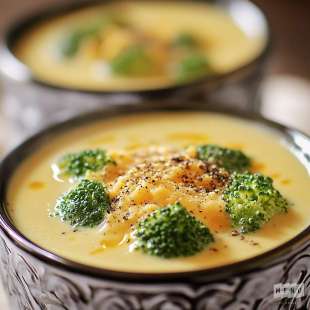 Potage de Brocolis et Cheddar