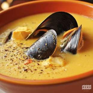 Soupe de Moules au Safran