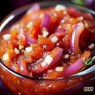 Chutney d’Oignons Rouges (Préparation pour 1 Kg)