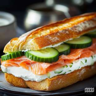 Sandwich Saumon et Concombre