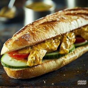 Sandwich Poulet au Curry