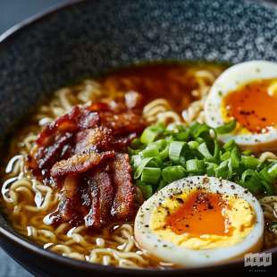 Ramen au Lard et Oeuf Mariné