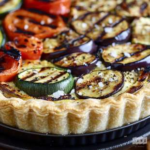 Quiche aux Légumes Grillés
