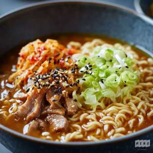 Ramen au Porc et Choux Marinés