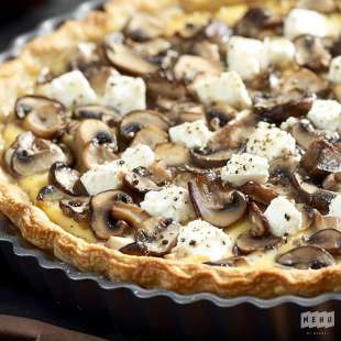 Quiche aux Champignons et Feta