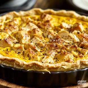 Quiche au Poulet et au Curry