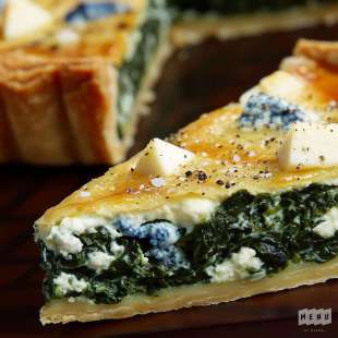 Quiche aux Épinards et au Bleu