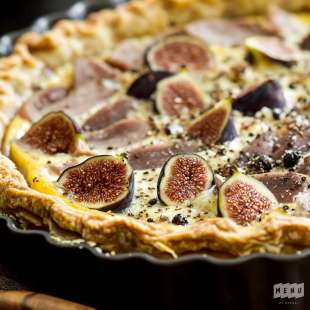 Quiche au Canard Fumé et Figues