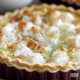 Quiche au Poisson Blanc et Fenouil