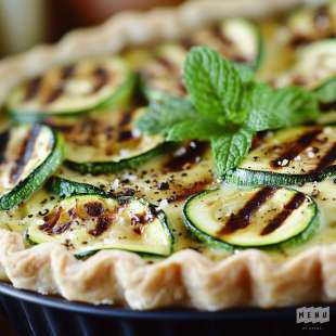 Quiche aux Courgettes et Menthe