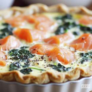 Quiche au Saumon et Épinards