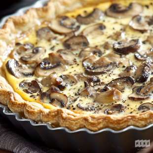 Quiche aux Champignons et Gruyère