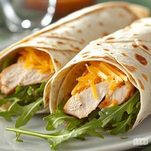 Wraps de Poulet Fumé et Fromage