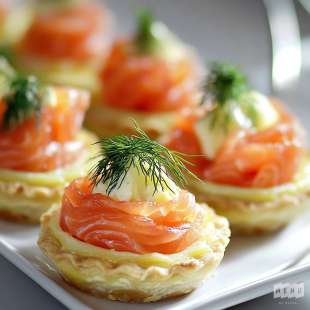 Tartelettes au Saumon Fumé et Fromage frais