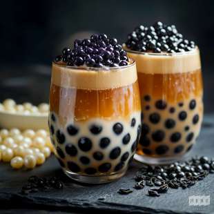 Bubble Tea Thé Noir et Perles de Tapioca