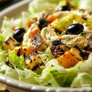 Salade Méditerranéenne au Houmous