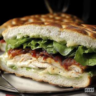 Sandwich Pain Polaire au Poulet et Fromage Ranch