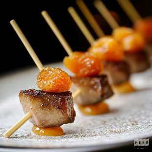 Mini Brochette de Magret de Canard et Abricots Secs