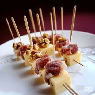Mini Brochette de Viande des Grisons et Comté