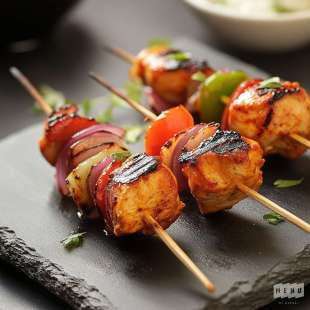 Recette Apéritif : Mini Brochette de Poulet Tandoori