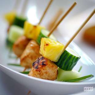 Mini Brochette de Poulet à la Thaï
