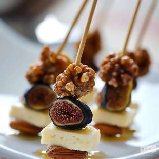 Mini Brochette de Fromage de Brebis et Figues Séchées