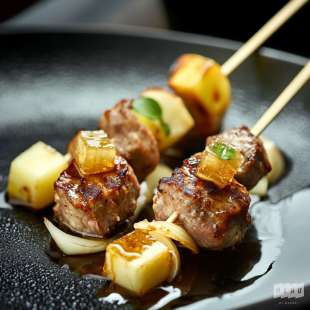 Recette Apéritif : Mini Brochette de Porc et Pommes au Calvados