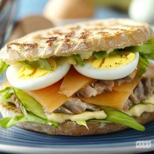 Sandwich Pain Polaire au Thon et Oeuf