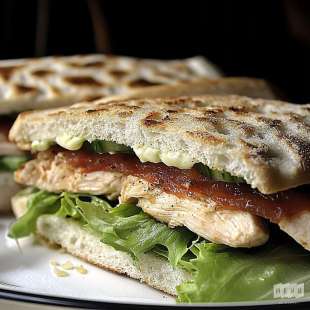 Sandwich Pain Polaire au Poulet César