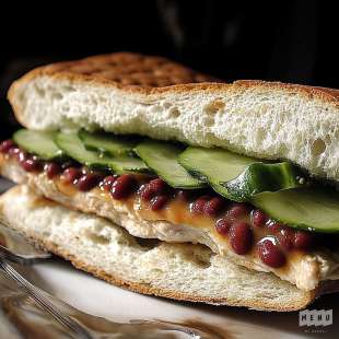 Sandwich Pain Polaire au Poulet Tex-Mex