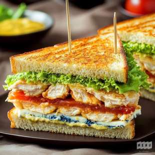 Club Sandwich au Poulet Buffalo et Bleu