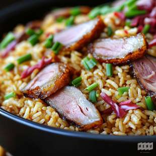 Riz Sauté au Canard Laqué et Ciboulette