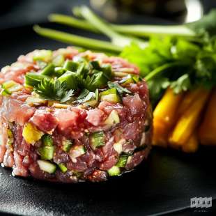Tartare de Boeuf Charolais aux Épices Thaï