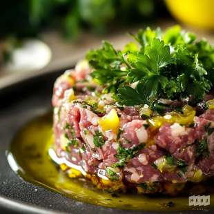 Tartare de Boeuf Charolais aux Herbes Fraîches