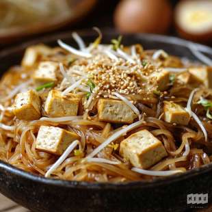 Pad Thaï au Tofu et Champignons Shiitake