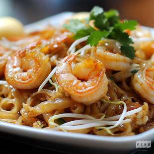 Pad Thaï aux Crevettes et Échalotes