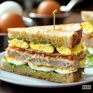 Club Sandwich au Thon et Oeuf