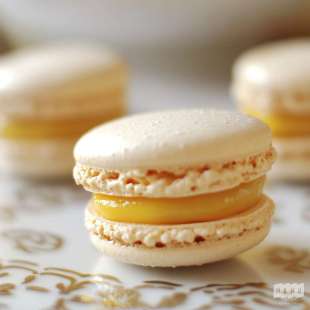 Macaron Coque Mangue, Ganache Yuzu