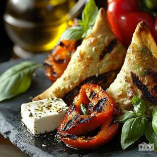 Samoussa aux Légumes Grillés et Feta