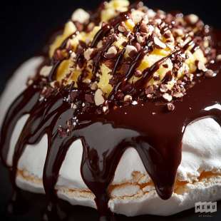 Pavlova au Chocolat et Noisette